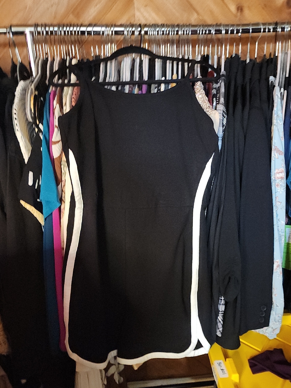 Black white romper